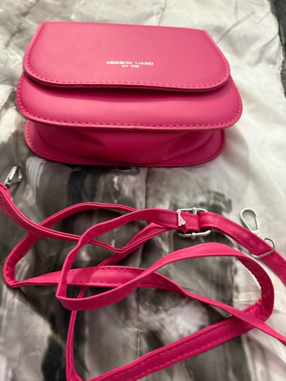 Hot Pink Crossbody Bag - Picture 6 of 6